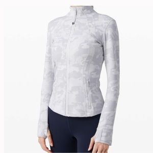 SOLD- Lululemon Define Jacket Incognito Camo Alpine White Multi